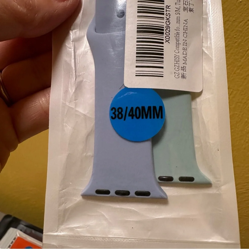 Blue and Green Wearable iWatch Band